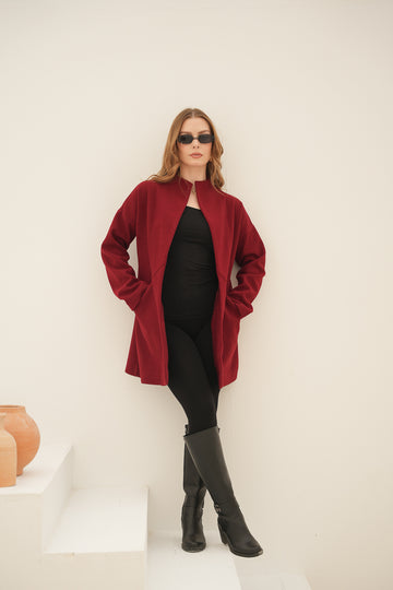 The Ruby Coat (Wool/Felt Blend)
