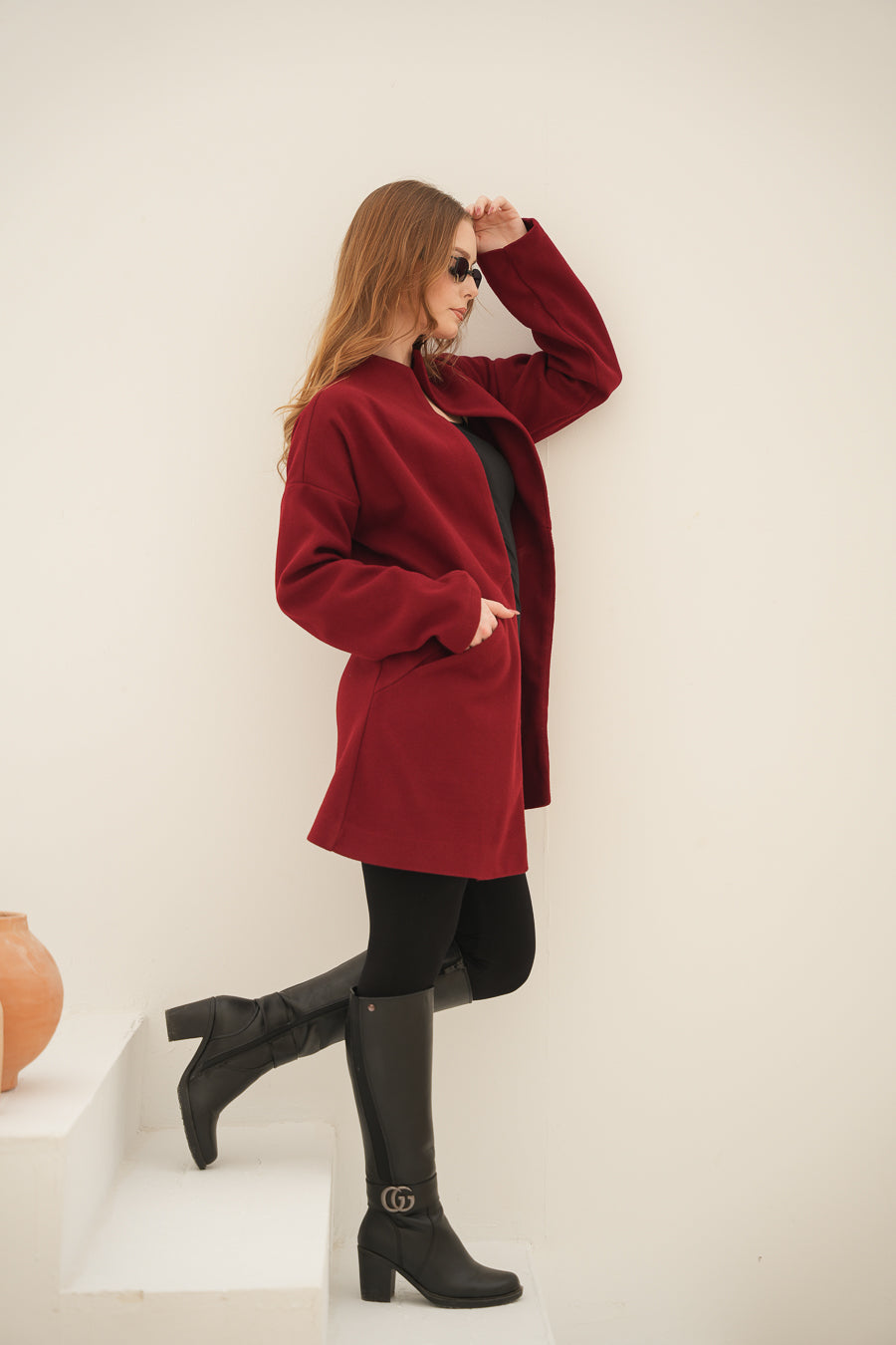 The Ruby Coat (Wool/Felt Blend)