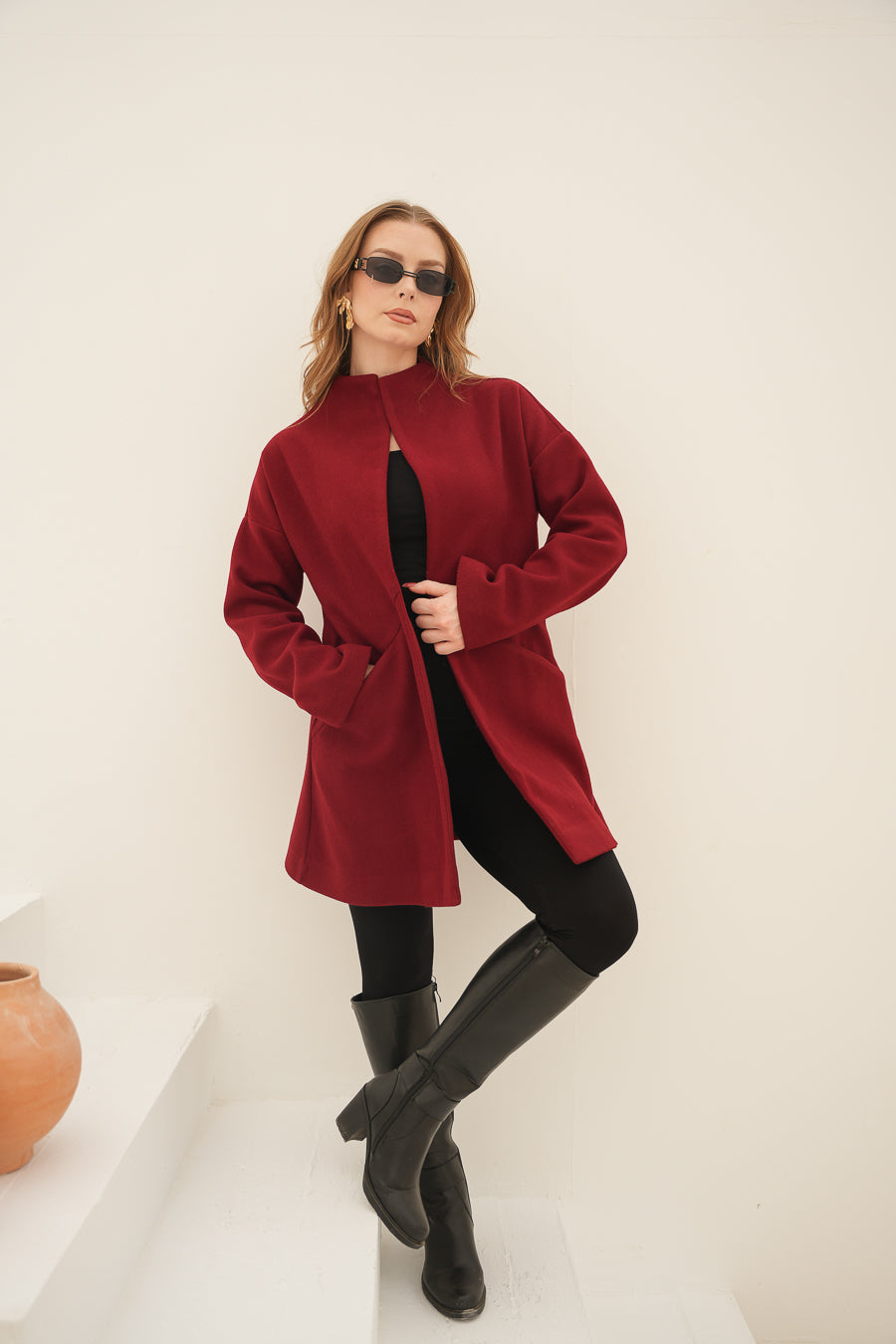 The Ruby Coat (Wool/Felt Blend)