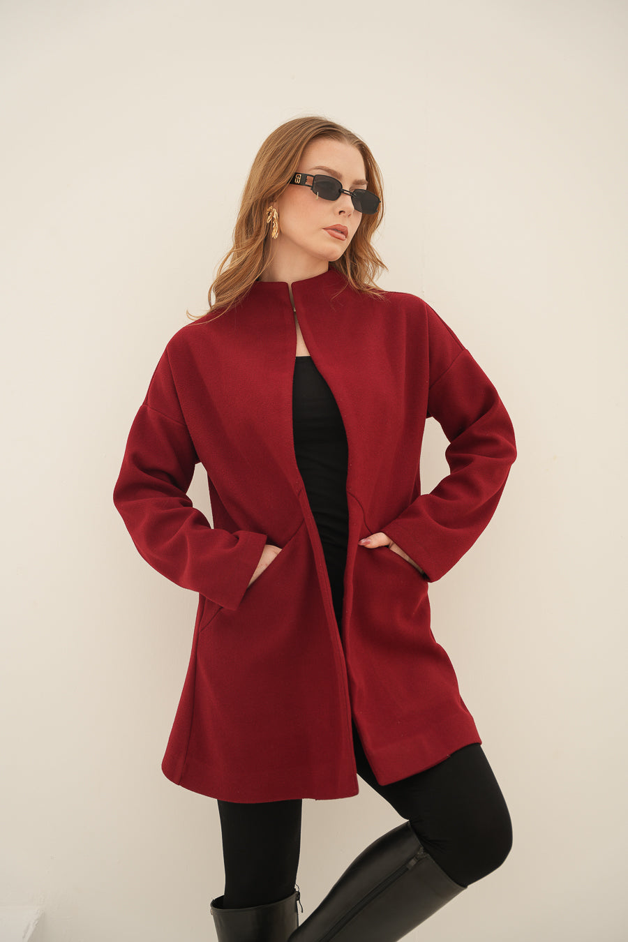 The Ruby Coat (Wool/Felt Blend)