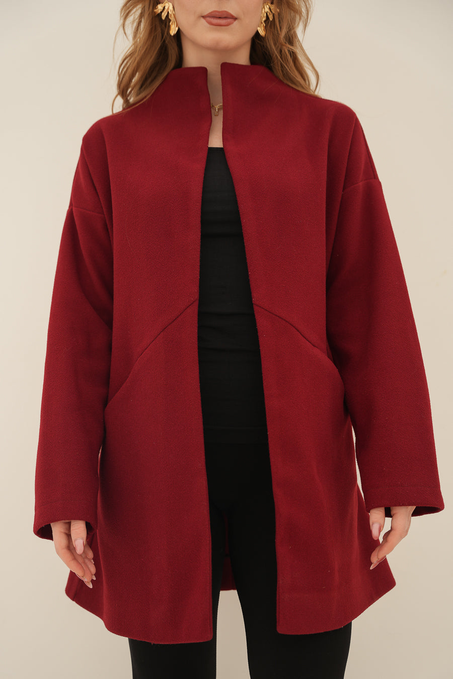 The Ruby Coat (Wool/Felt Blend)